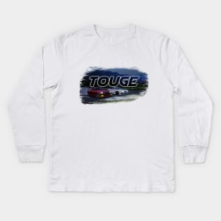 Touge drift Kids Long Sleeve T-Shirt